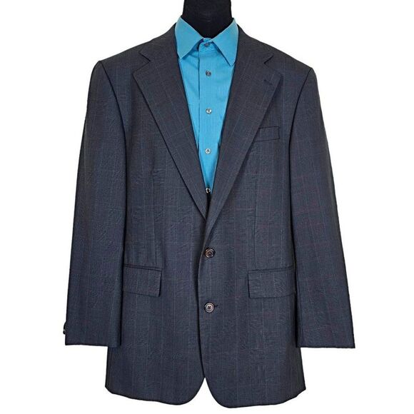 Polo Ralph Lauren Other - Vintage Polo University Club by Ralph Lauren Wool Suit Jacket Windowpane Size 40